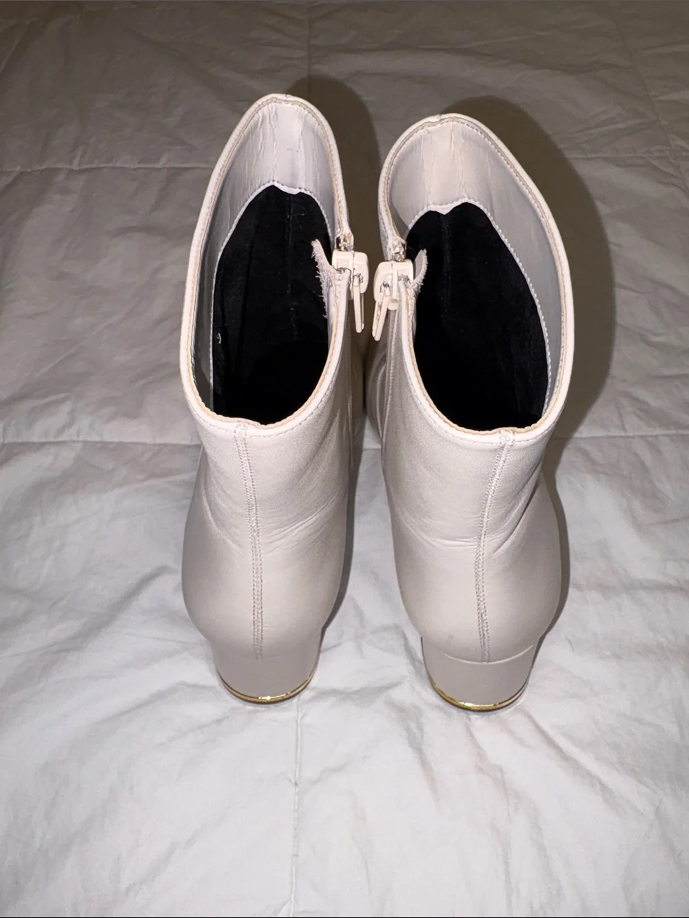 Ted Baker Block Heel Ankle Boots with Side Zip